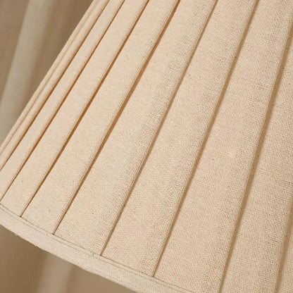 Élise Ceramic Retro LED Floor Lamp Fabric Shade Living Room