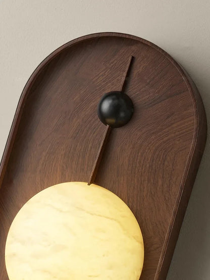 Applique Murale LED en Marbre Sculpté Élodie Soluna
