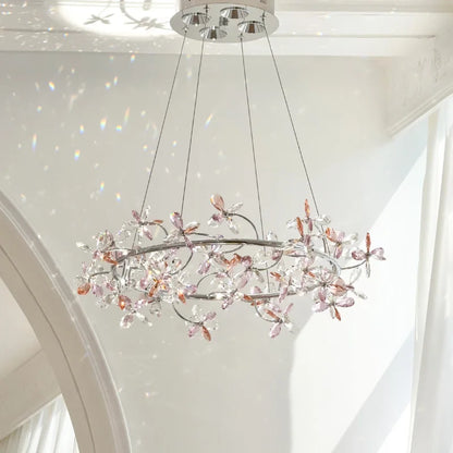 Camille Suspension Guirlande en Cristal Français Lampe de Chambre de Princesse
