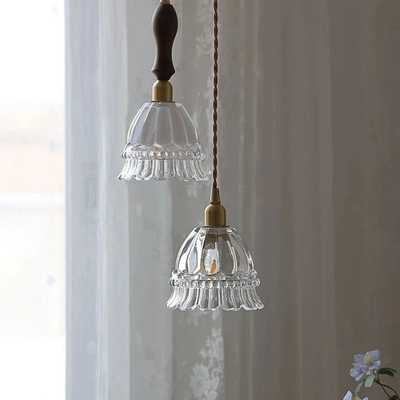 Lina Modern Minimalist Green Glass Pendant Light