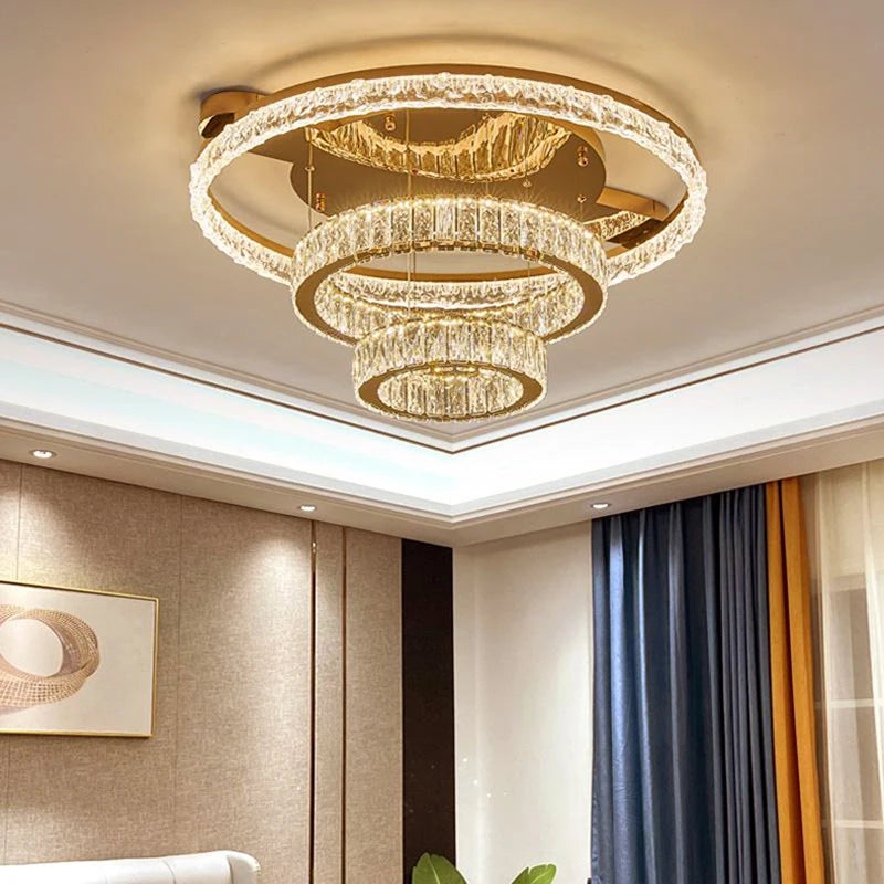 Plafonnier LED moderne – Plafonnier encastré minimaliste en acrylique pour chambre et salon | Options intelligentes de variation d'intensité