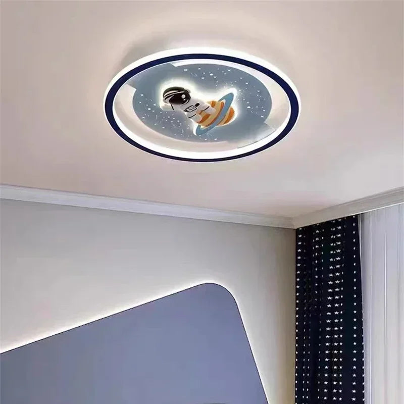 Plafonnier LED Amélie Fusée Astronaute Dimmable pour Chambre d'Enfant