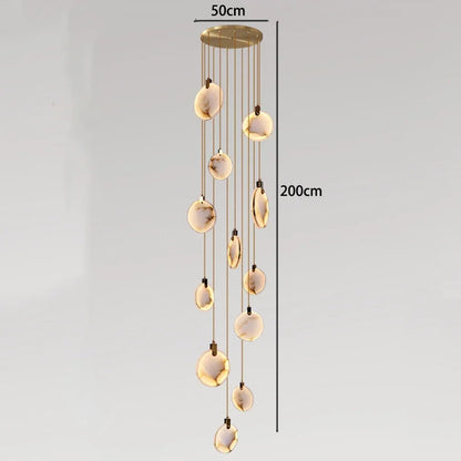 Amélie Modern Multi-Head LED Staircase Pendant Light