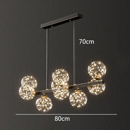 Lustre suspendu à LED moderne Aurélie pour salons et salles à manger