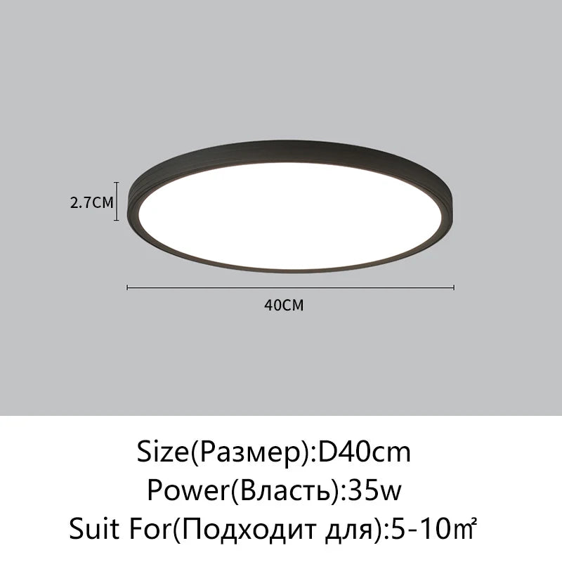 Plafonnier LED Juliette ultra-plat, dimmable avec télécommande, style moderne