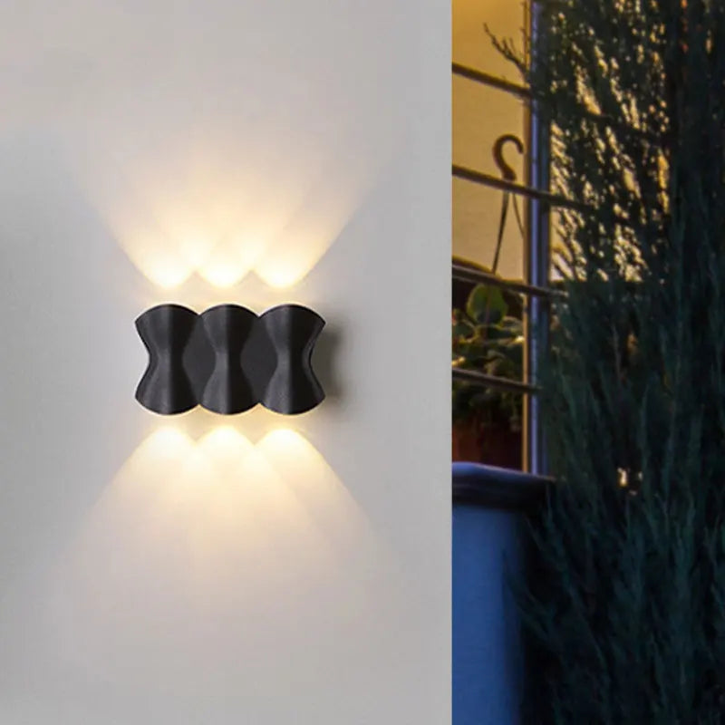 Colette Outdoor Up Down Wall Light Waterproof LED Fixture