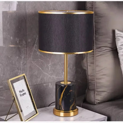 Lampe de chevet Élodie Nordic Iron Fabric E27 Lumière d'étude moderne