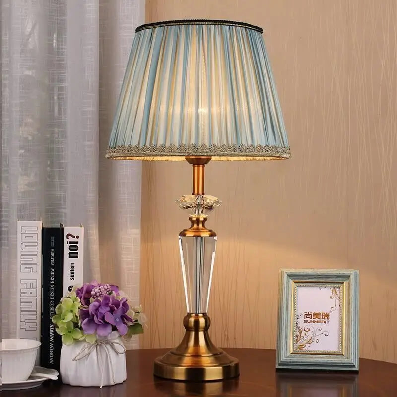 Lampadaire Rétro Européen en Cristal pour Salon et Chambre
