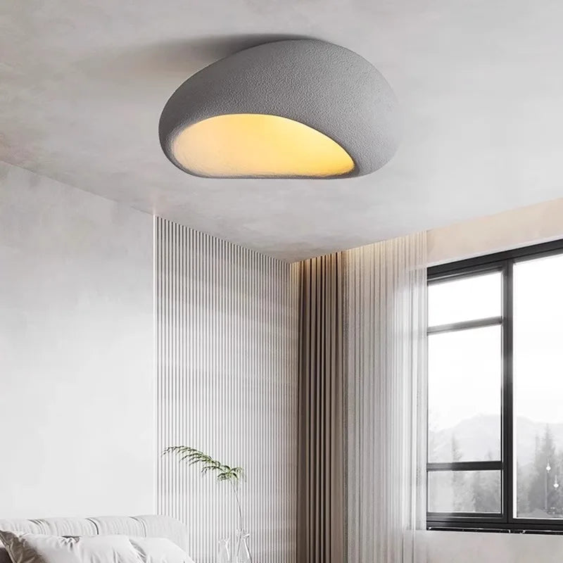 Plafonnier semi-encastré LED Évora minimaliste texturé
