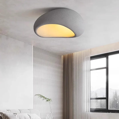 Plafonnier semi-encastré LED Évora minimaliste texturé