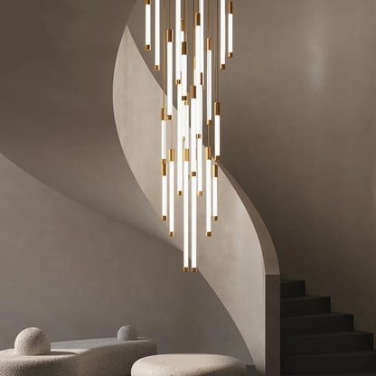 Geneviève Luxury Crystal LED Staircase Chandelier Light