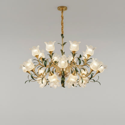 Élise Suspension Plafonnier Vintage Français Crème Cristal