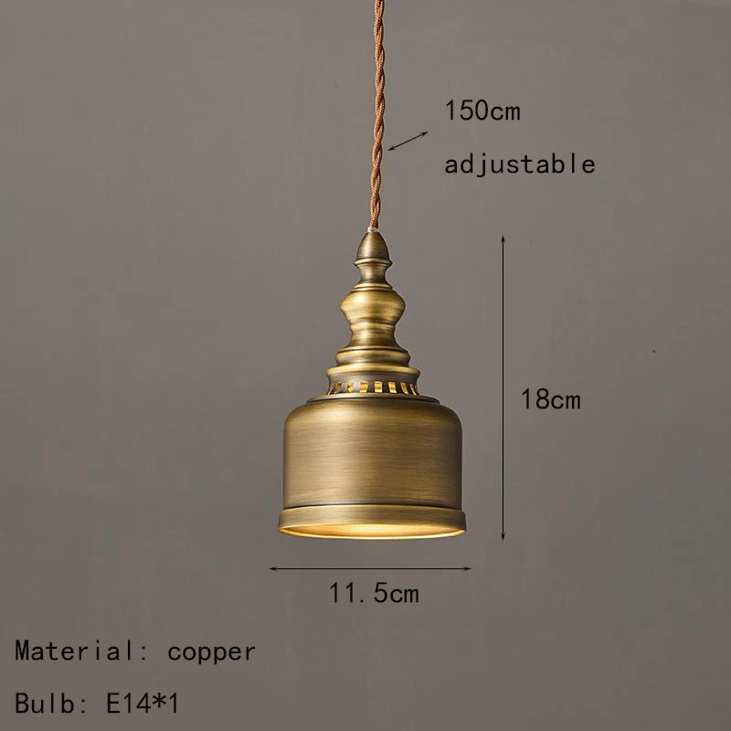 Suspension mini Léon Vintage Laiton