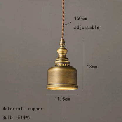 Suspension mini Léon Vintage Laiton