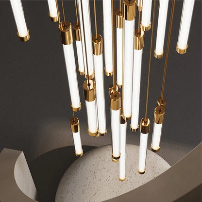 Geneviève Luxury Crystal LED Staircase Chandelier Light
