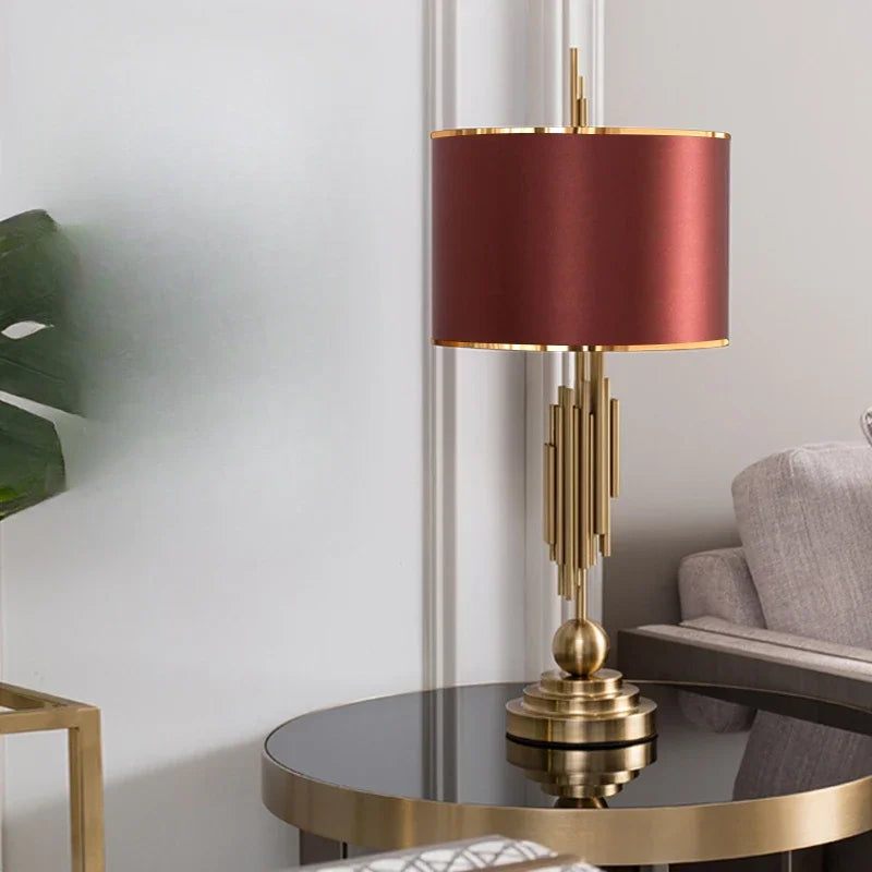 Lampe de table Montréal Luxe avec accents en laiton