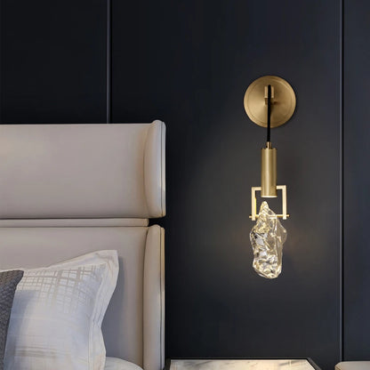 Elise Crystal Square Wall Lamp Nordic Modern