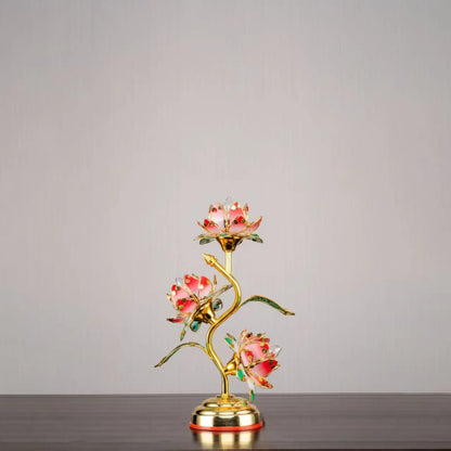 Camille Lotus Color Changing LED Silk Table Lamp E27
