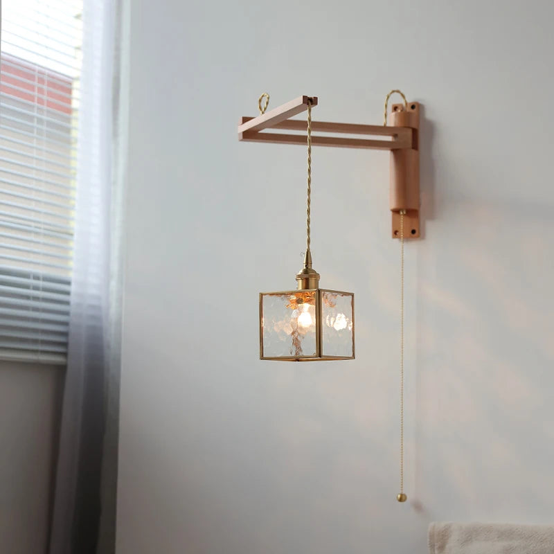 Applique murale en verre Aurore Wabi Sabi, style nordique