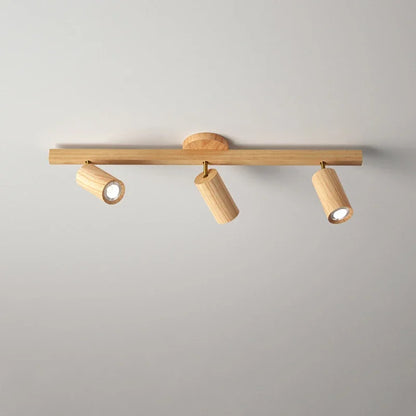 Plafonnier Projecteur LED E27 Camille en Bois