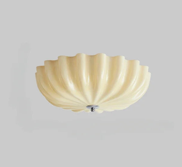 Élodie Bauhaus Round Flower LED Ceiling Light Modern White