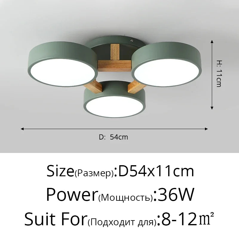 Chloé Nordic Macaron LED Ceiling Chandelier Light