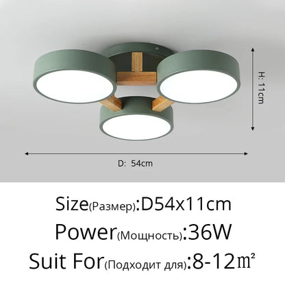 Chloé Nordic Macaron LED Ceiling Chandelier Light