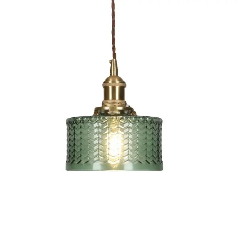 Suspension Camille Luxe Verre Noir et Or