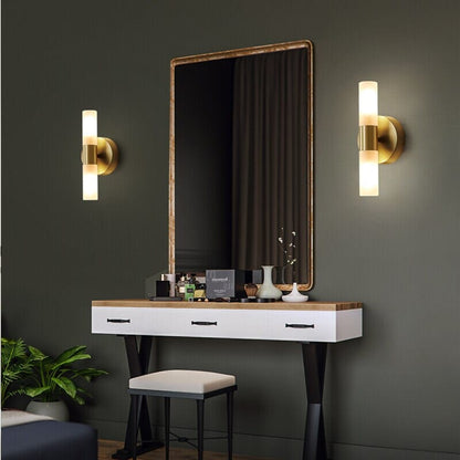 Margaux Nordic Stone & Glass Sconce