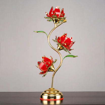 Camille Lotus Color Changing LED Silk Table Lamp E27