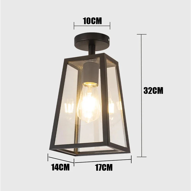 Chloé Plafonnier Extérieur Rétro Lampe de Porche Étanche