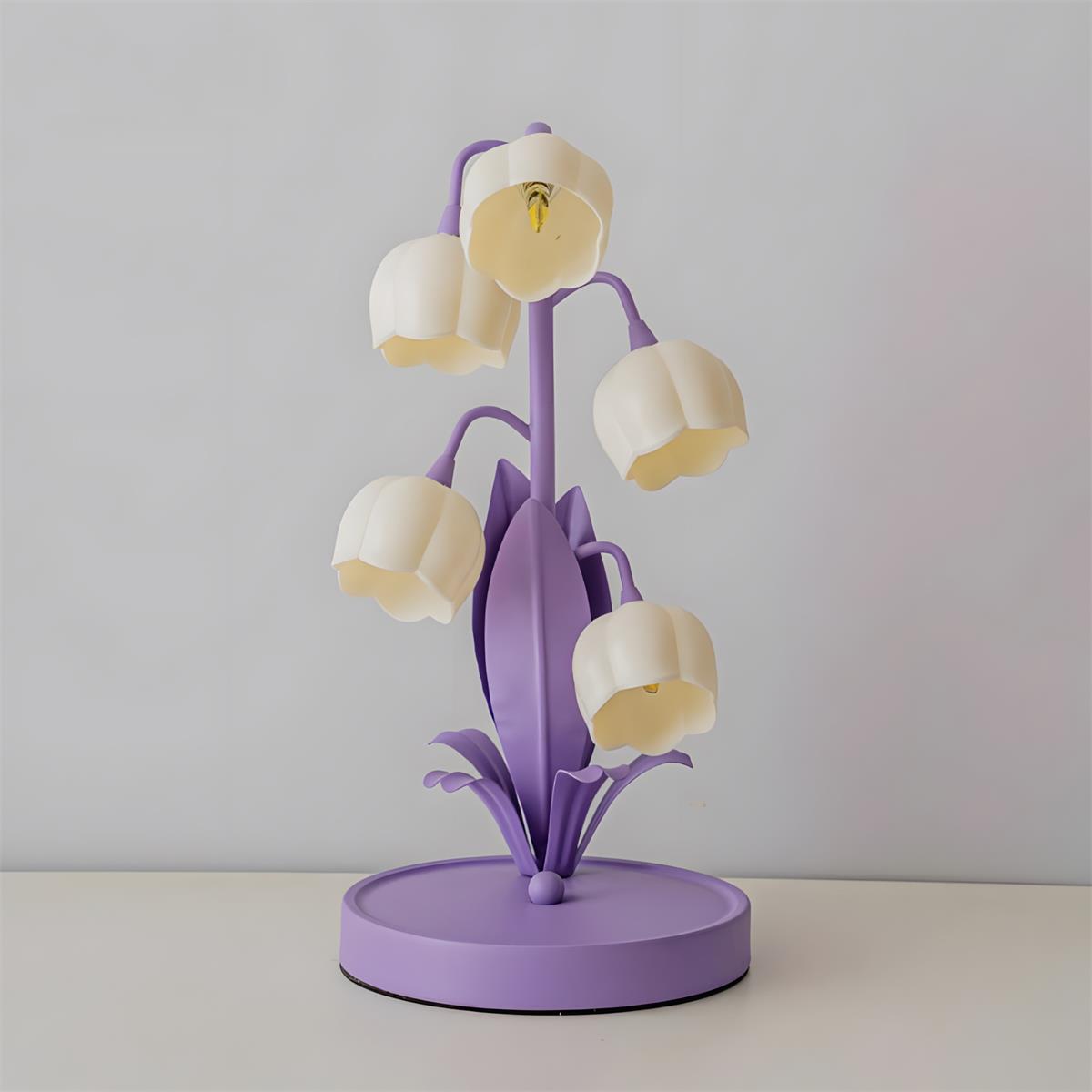 Élodie Orchid Blossom Table Lamp with Artistic Floral Design