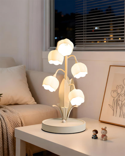 Élodie Orchid Blossom Table Lamp with Artistic Floral Design