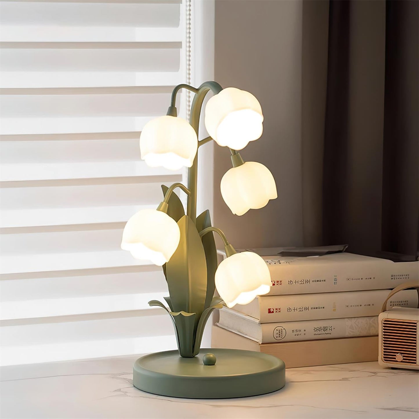 Élodie Orchid Blossom Table Lamp with Artistic Floral Design