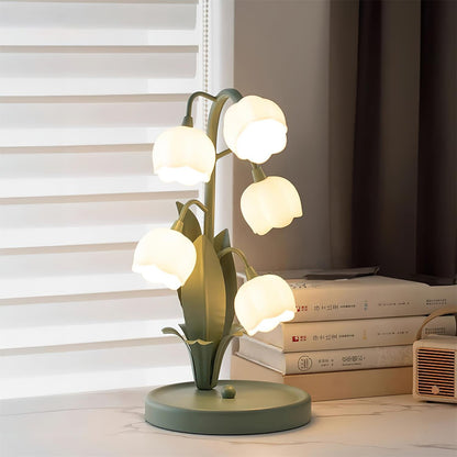 Élodie Orchid Blossom Table Lamp with Artistic Floral Design
