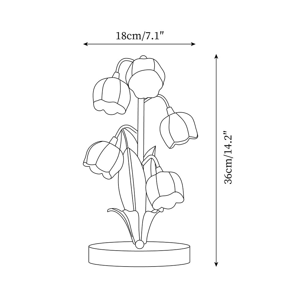Élodie Orchid Blossom Table Lamp with Artistic Floral Design