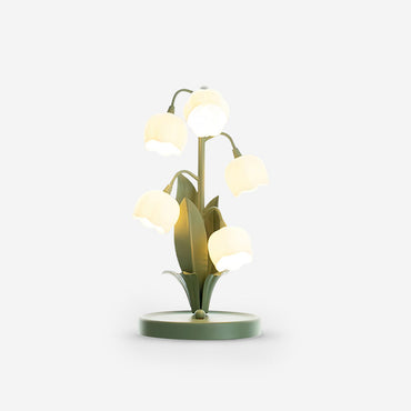 Lampe de Table Élodie Fleur d'Orchidée avec Motif Floral Artistique