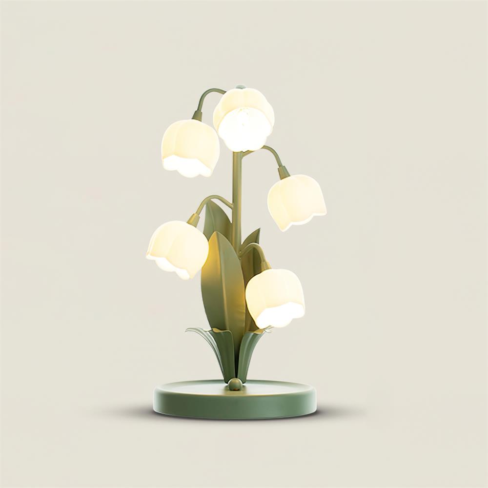 Élodie Orchid Blossom Table Lamp with Artistic Floral Design
