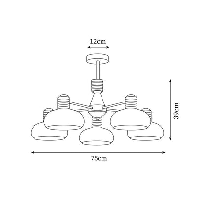 Camille Persimmon Chandelier