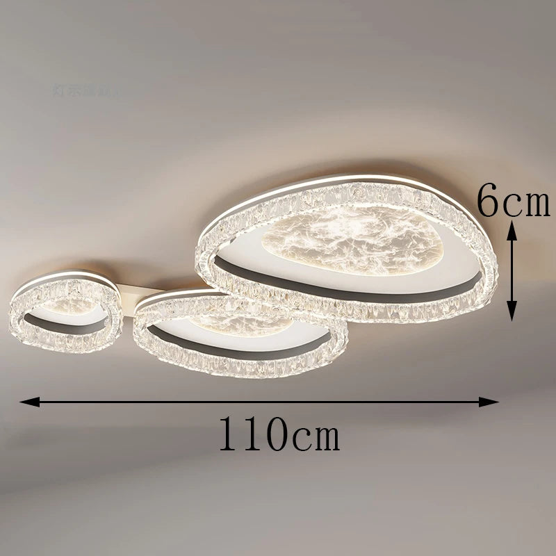 Plafonnier LED Nordique – Fixation encastrée moderne et minimaliste pour Salon et Chambre