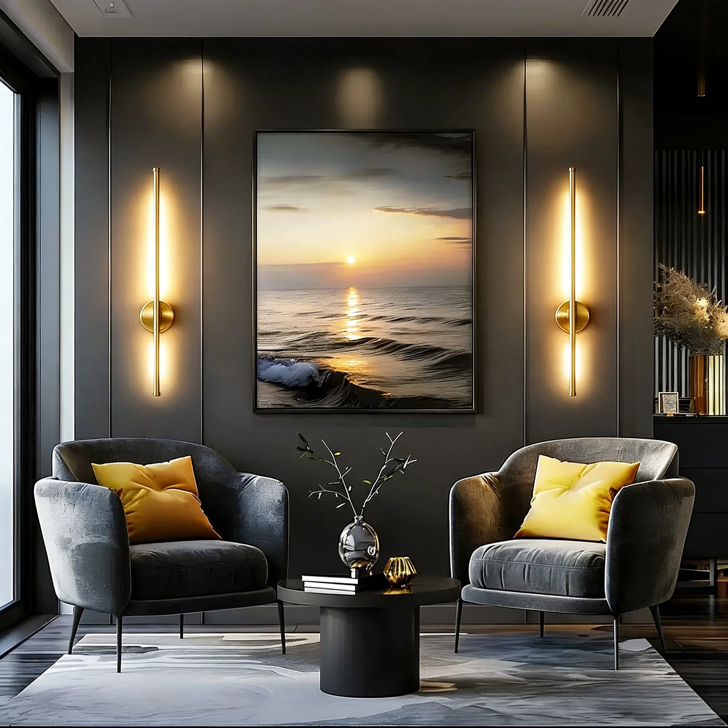 Noémie Wireless Rechargeable LED Wall Sconce with Remote