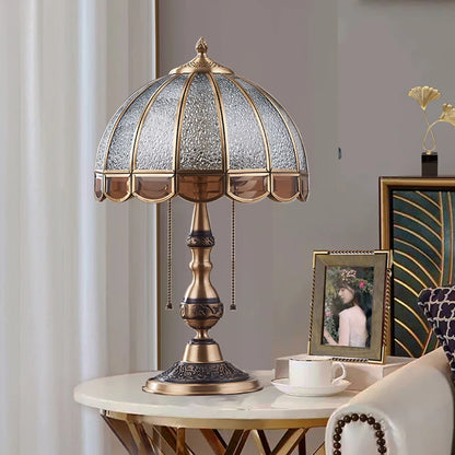 Camille European Copper LED Floor Lamp Retro Standing Light