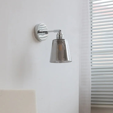 Camille Modern Glass Iron LED Wall Lamp Rotate Design