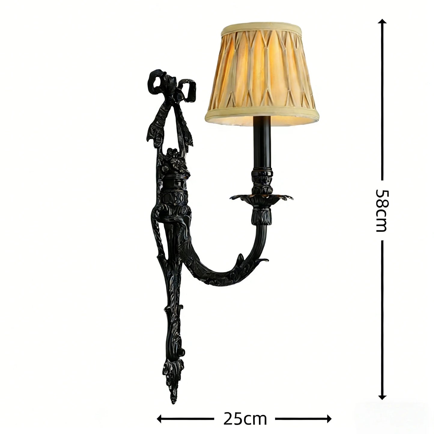 Applique Murale Camille Rétro Française en Laiton et Cristal LED pour Chambre à Coucher