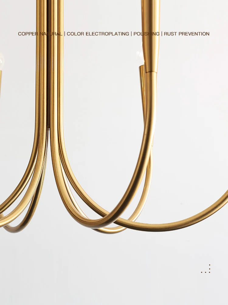 Lustre américain en fer forgé pour salon et restaurant