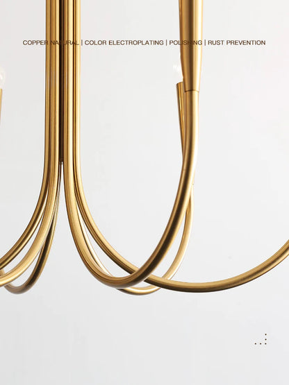 Lustre américain en fer forgé pour salon et restaurant