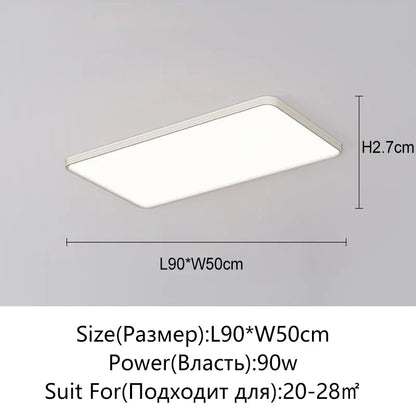 Plafonnier LED Juliette ultra-plat, dimmable avec télécommande, style moderne