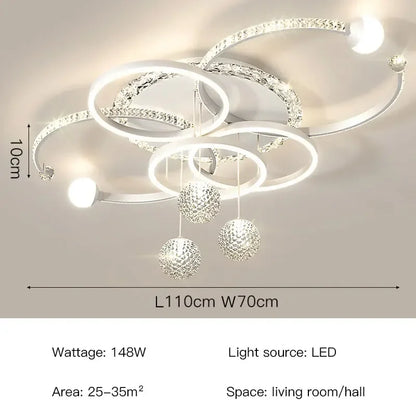 Océane Modern Luxury LED Ceiling Pendant Light