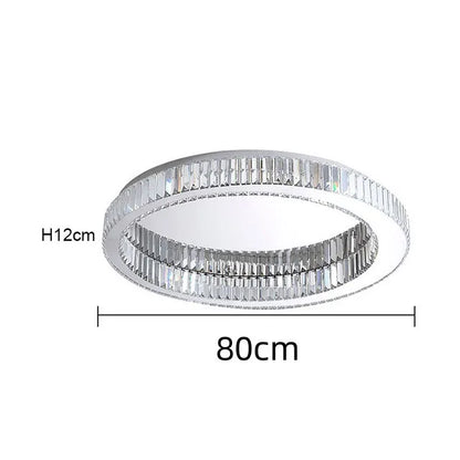 Juliette Modern Gold Crystal Round Ceiling Chandelier LED