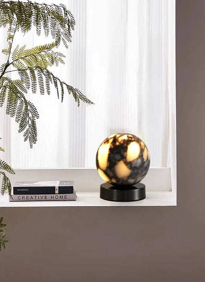 Camille Cosmo Glow Marble LED Bedside Lamp
